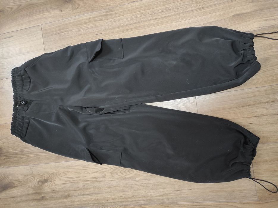 Теплі штани карго wide leg