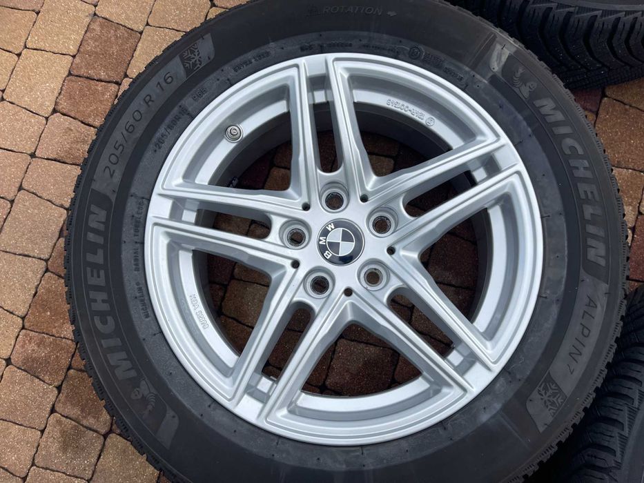 3908. Koła zimowe BMW G20 G42 5x112 ET22 205/60/16 Michelin 2024r 8mm