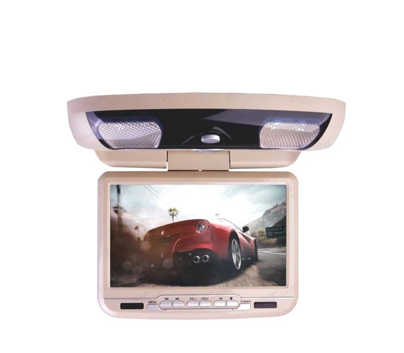 ECRÃ TEJADILHO TECTO 9 PULGADAS HD USB SD DVD COR BEJE