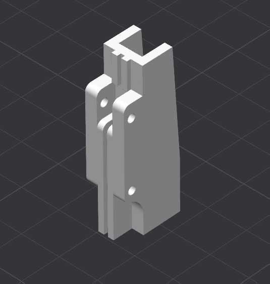 Mocowanie (zaczep) klawisza do akordeonów Weltmeister, druk projekt 3D