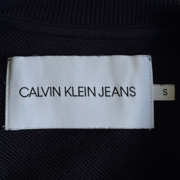 Світшот calvin klein BIG LOGO темно синій , кельвін кляін кофта з великим логотипом