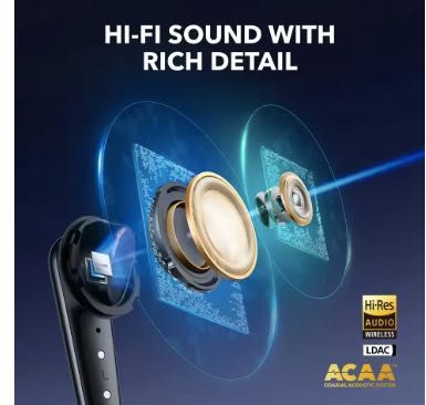 Нові Anker Soundcore Liberty 4 PRO LDAC Black Bluetooth ANC A3954