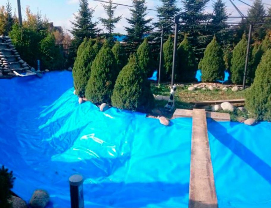 ПВХ Пленка для пруда  армована 500мкм ПВХ пленка для бассейна