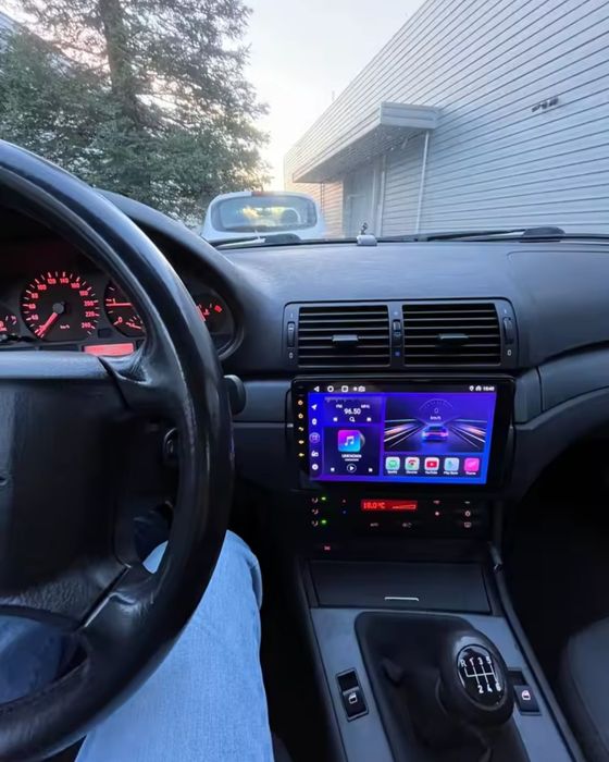 Rádio Android 14 com GPS BMW E46 (Novo)