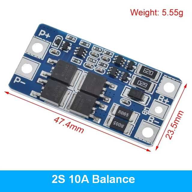 BMS LiIon 3.7V LiFePo4 3.2V 1S 2S 3S 4S 5S балансировка балансування