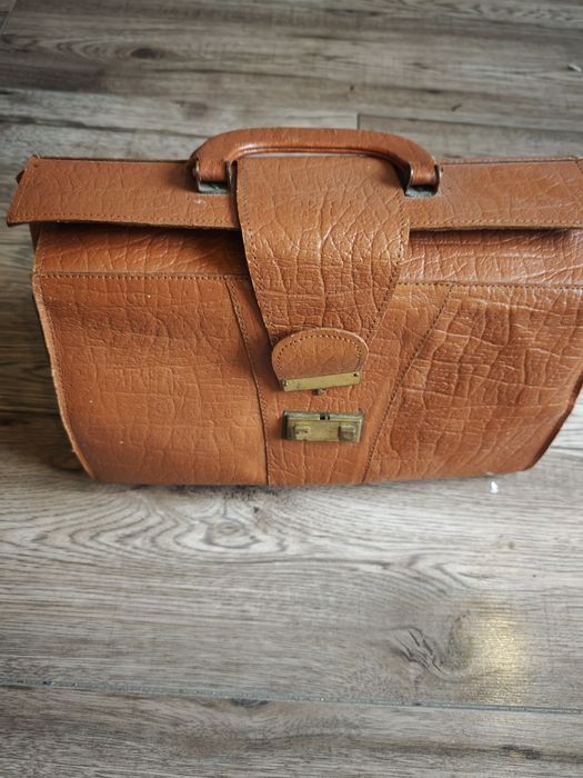 Torba lekarska skórzana PRL