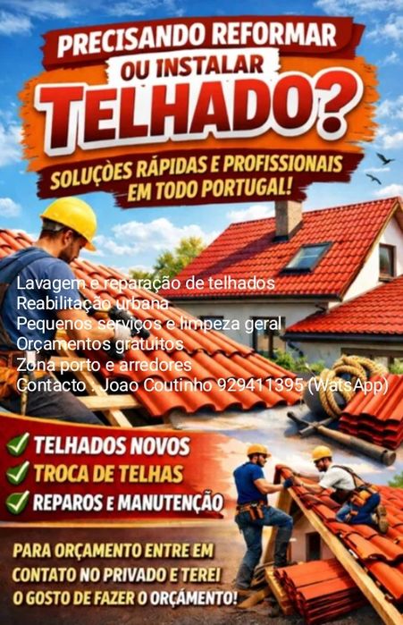 Manutenção e reparação telhados