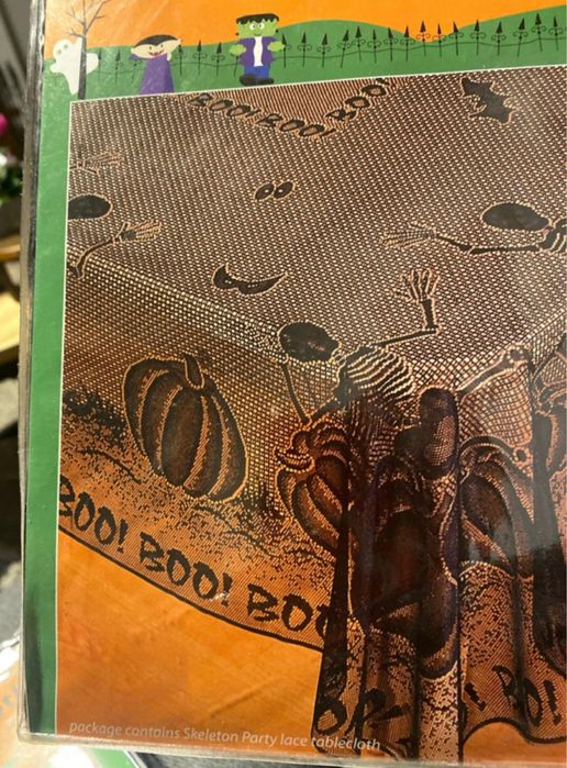 Obrus czarny na Halloween 150x210 Szybka wysylka