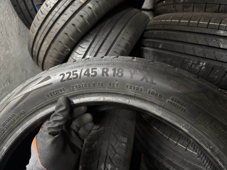 4xContinental 225 45r18., 2023 5.6mm