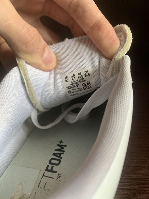 Білі кеди Puma в ідеалі 43-44