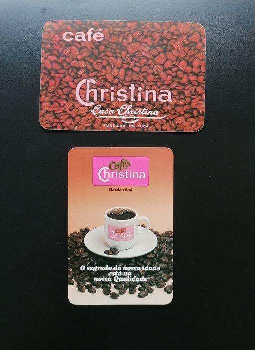 Set of 2 calendars from the coffee brand Casa Christina.

Years: 198