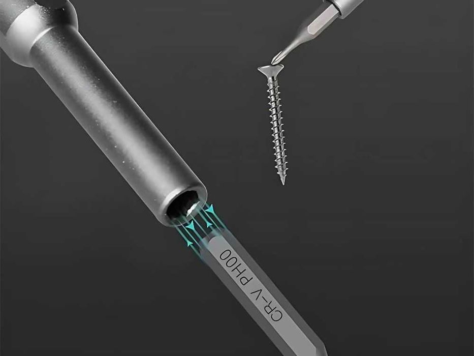 Zestaw bitów precyzyjnych wkrętak magnetyczne końcówki 24 bity + etui