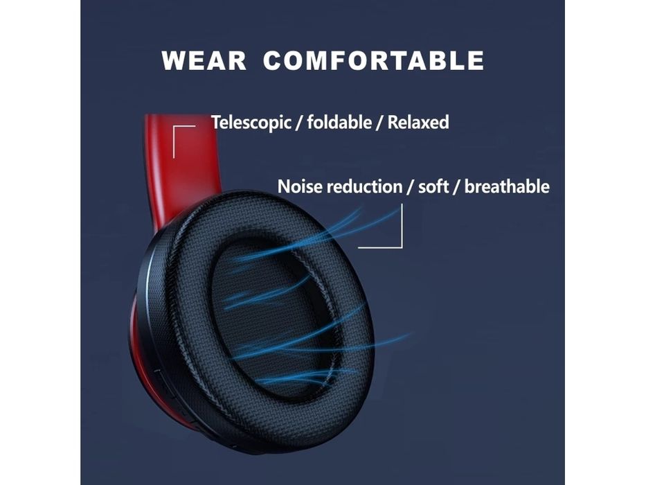 Fones De Ouvido Bluetooth Lenovo Hd200, Dobráveis, Para Computador, Sem Fio, Com Cancelamento De Ruído, Estéreo Hi Fi E Ideais Para Jogos. Brilvibera