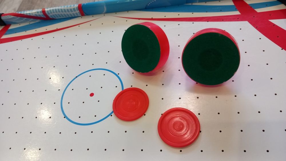 Cymbergaj air Hockey mini stół powietrzny hokej dla dzieci