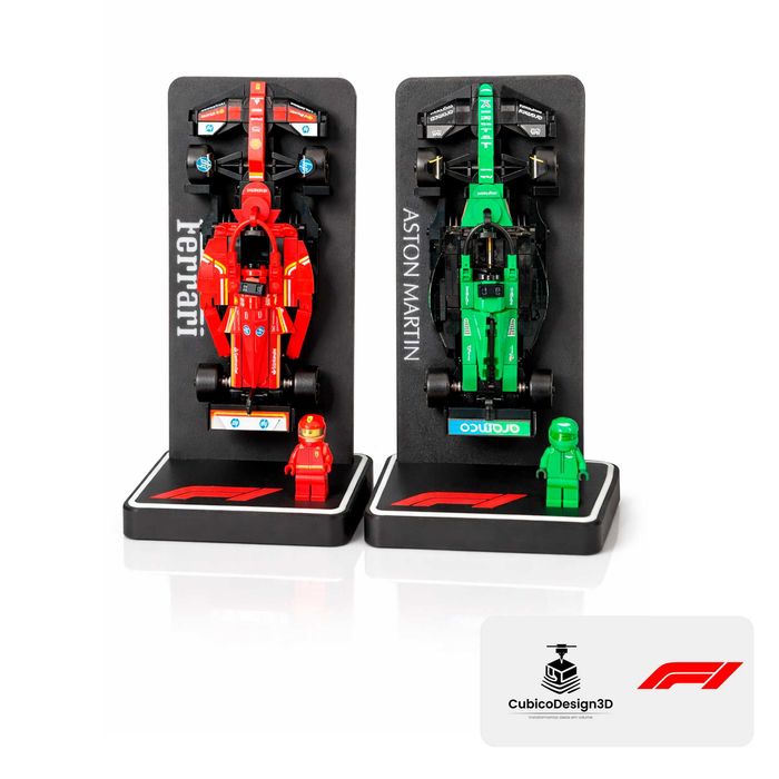 Suporte Lego Speed Champions F1 – Expositor Vertical