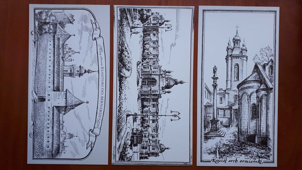 Lwów w grafice, 15 kart z widokami miasta