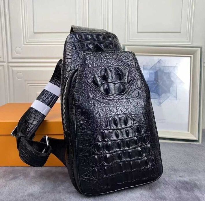 Бананка із крокодилової шкіри - ручна робота