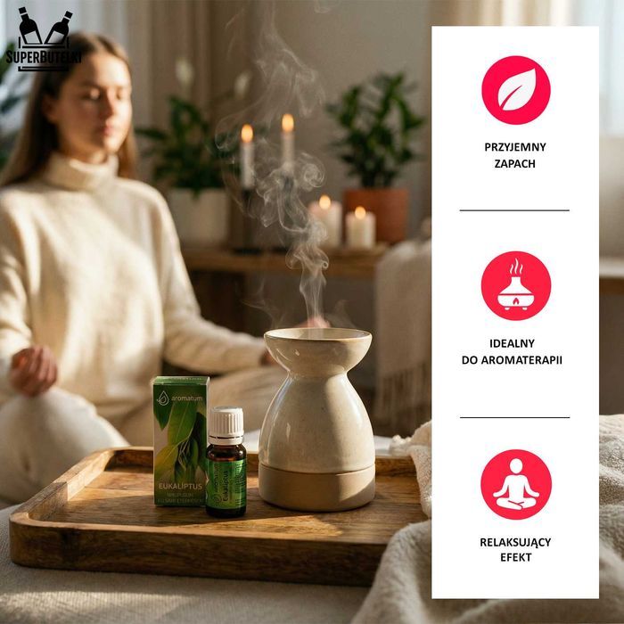 Olejek eteryczny EUKALIPTUSOWY olejek do aromaterapii i odświeżania 12