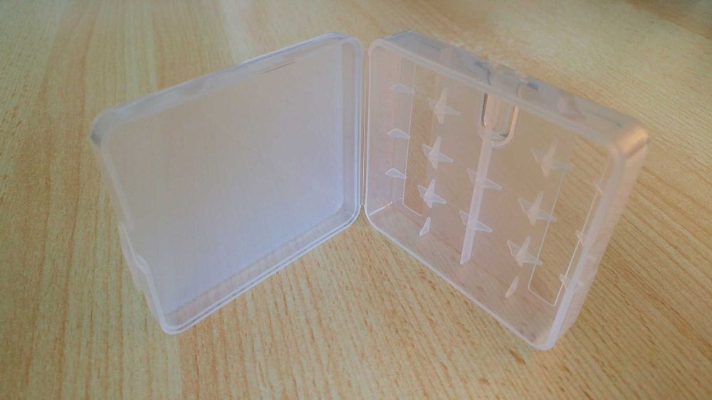 Caixa arrumação de 2 ou 4 pilha bateria 18650