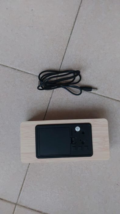 Despertador relógio led de madeira usb/aaa alimentado relógios mesa64575416095361124