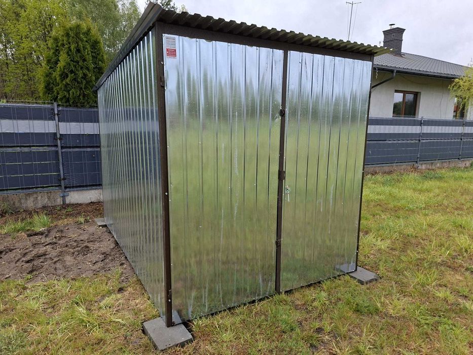 Garaż blaszany 2x3 ocynkowany Garaz Schowek Magazyn Garaże 2x3 3x3 3x4 3x5 3x6 producent !