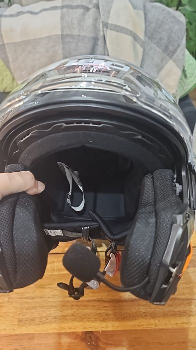 Capacete ihjc i100 com intercomunicador novo