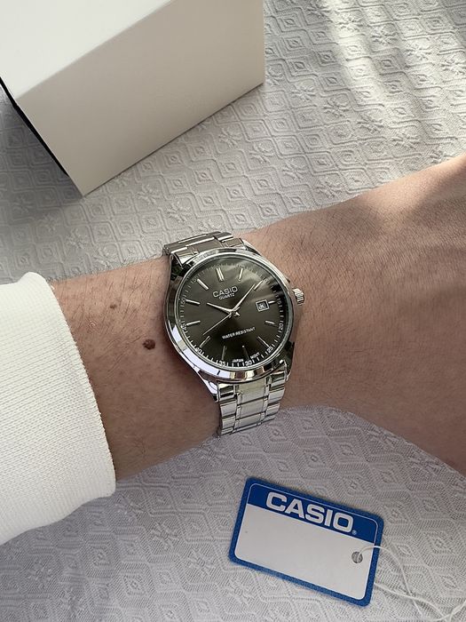 Годинник Casio MTP-1183 steel black з Упакуванням