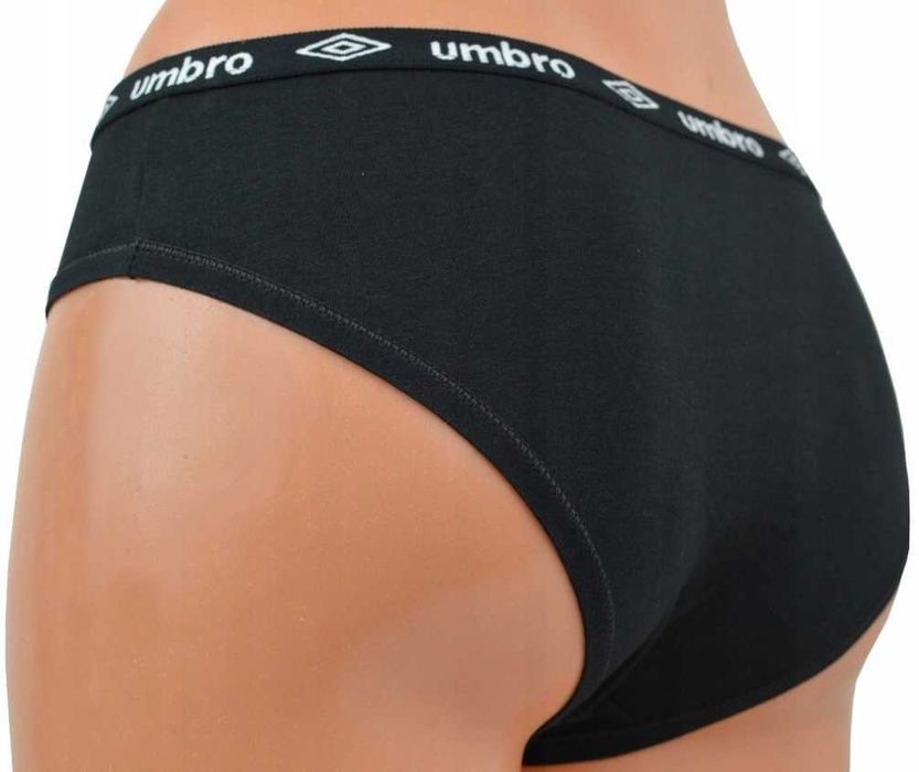 Umbro majtki damskie Figi czarne + różowe rozmiar M 2-pack 2 sztuki
