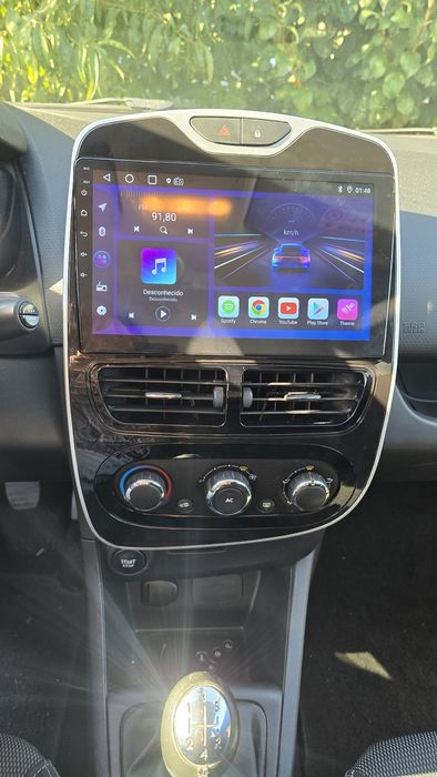 Rádio Android 14 com GPS Renault Clio 4 (Novo)