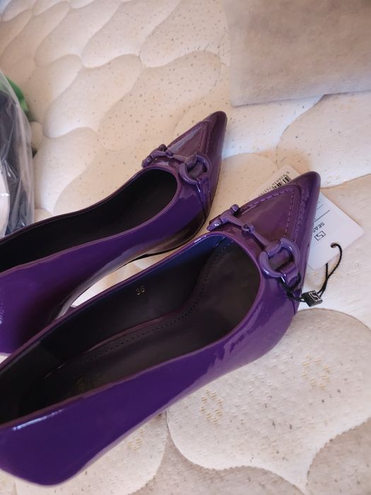 Sapatos seaside roxos novos, tam 36