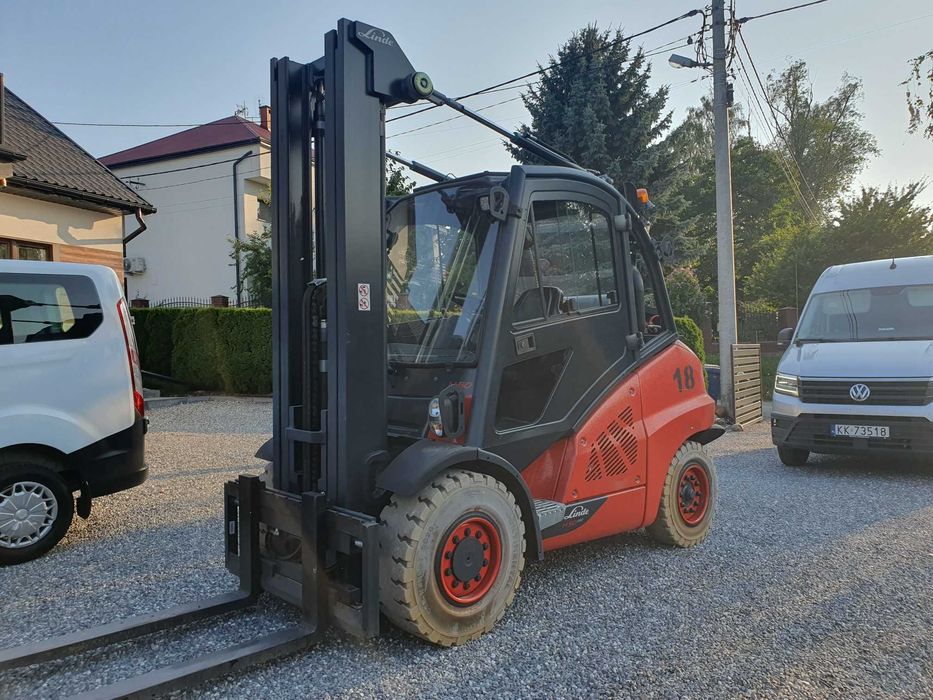 Wózek widłowy LINDE H50T/600 2021r Triplex 4 sekcje Kabina H45T H60T