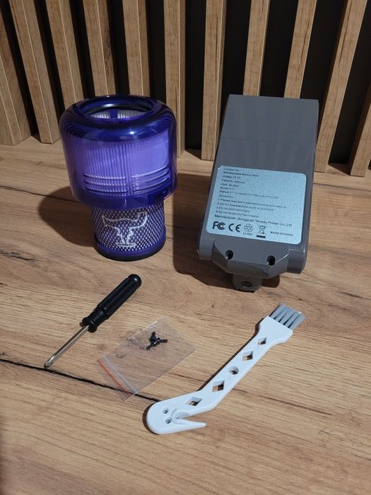 nowa bateria do dyson v11 25.2v 3900mah + filtr i akcesoria