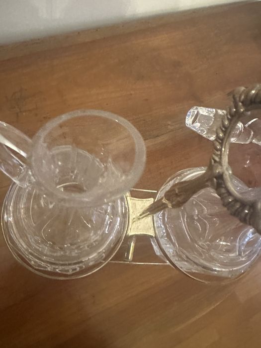 Galheteiro de cristal atlantis vintage