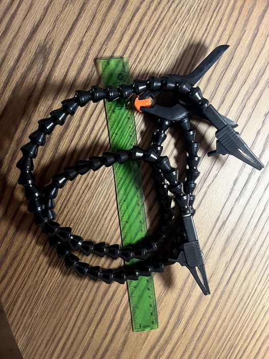 Braços flexíveis articulados para fotografia macro