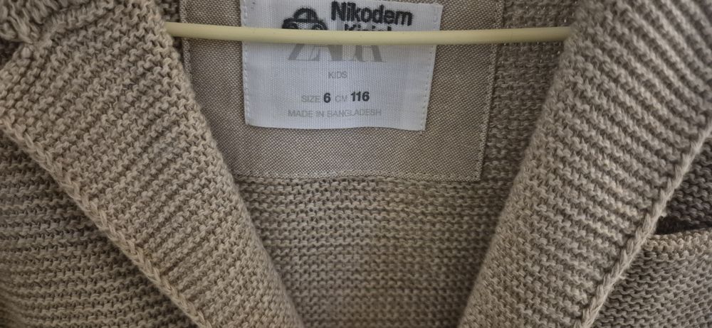 ZARA MARYNARKA 116 chłopięca 100% bawełna