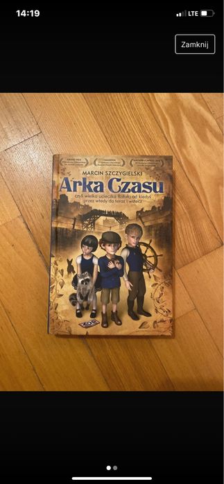 Książka pt „Arka czasu” Marcina Szczygielskiego