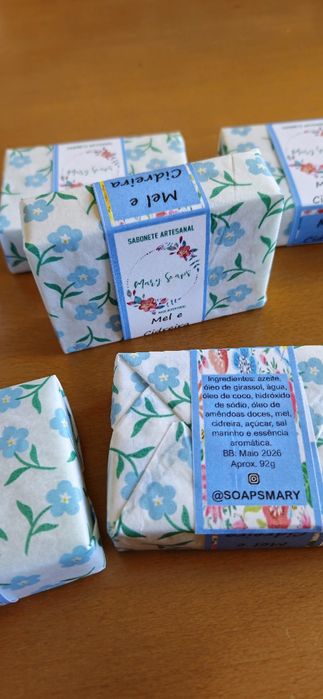 Sabonete Artesanal/Natural de Mel e Cidreira