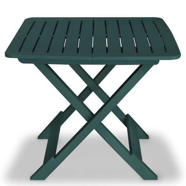 Conjunto bistrô para jardim 3 peças plástico verde