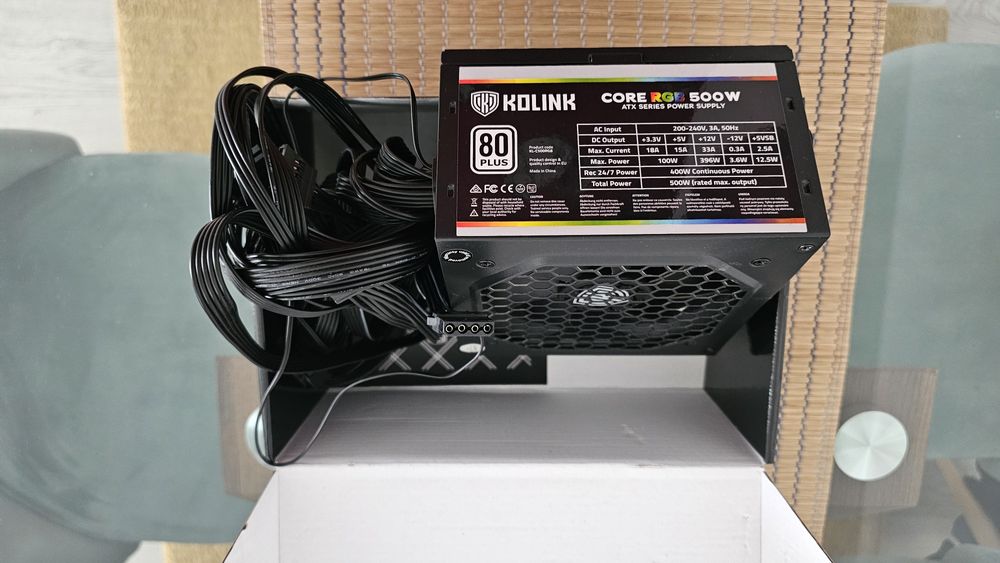 Fonte Alimentação Kolink Core RGB 500w 80+