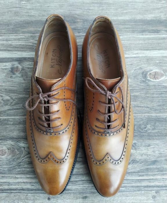 Броги оксфорды Kiton Napoli. Размер 42.
