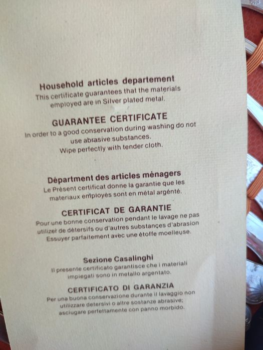 Faqueiro Banhado a prata