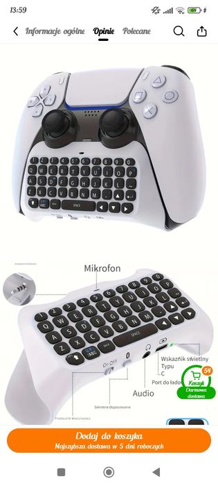 Kontroler klawiatury PS5