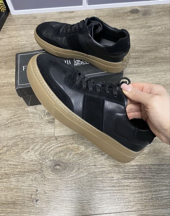 Кеди кросівки шкіряні чоловічі Fabio Monelli