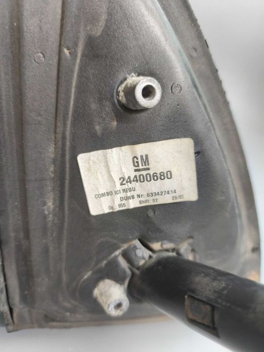 OPEL Combo I, OE: 24400680, Lusterko lewe manualne, Czarny mat, Europa