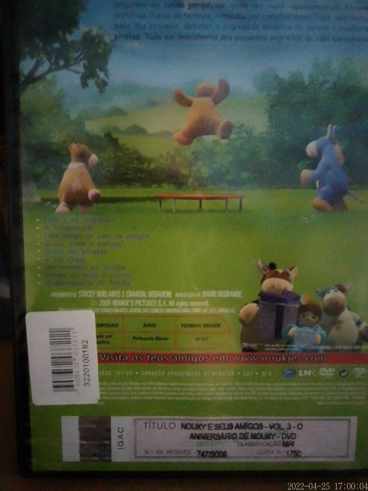 Dvd NOVO Nouky e Seus Amigos O Aniversário SELADO Dobrado Português 3