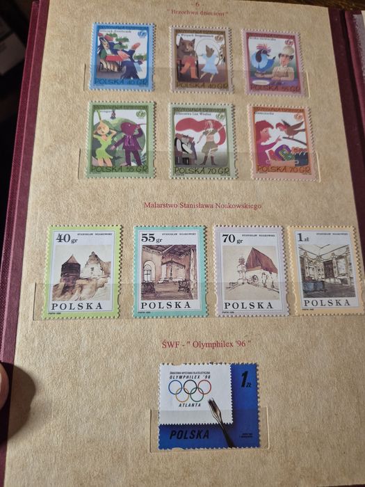 Klaser jubileuszowy 1996-1997 ze znaczkami