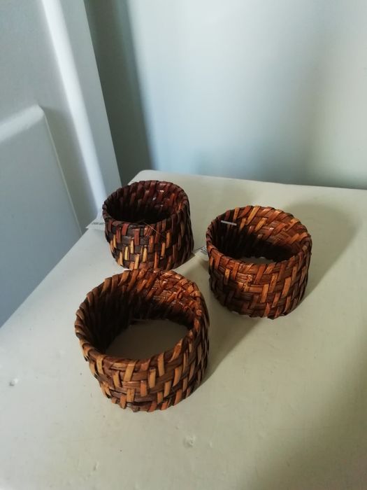 Argolas para Guardanapos, em Vime64376370801665121