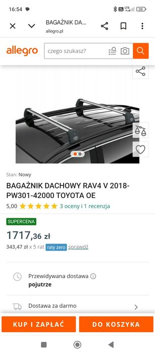 Bagażnik dachowy RAV 4