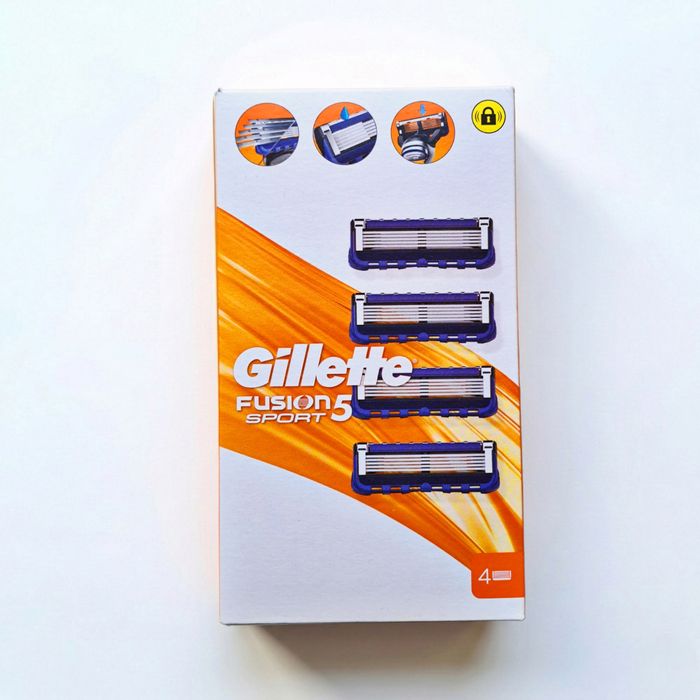 4 шт Змінні касети Gillette Fusion5 Sport (Start), новинка 2025 р.