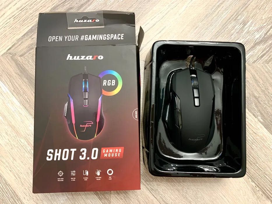 HUZARO Shot 3.0 myszka gamingowa dla graczy